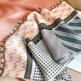 180x90 Rosa Seidenschal N240